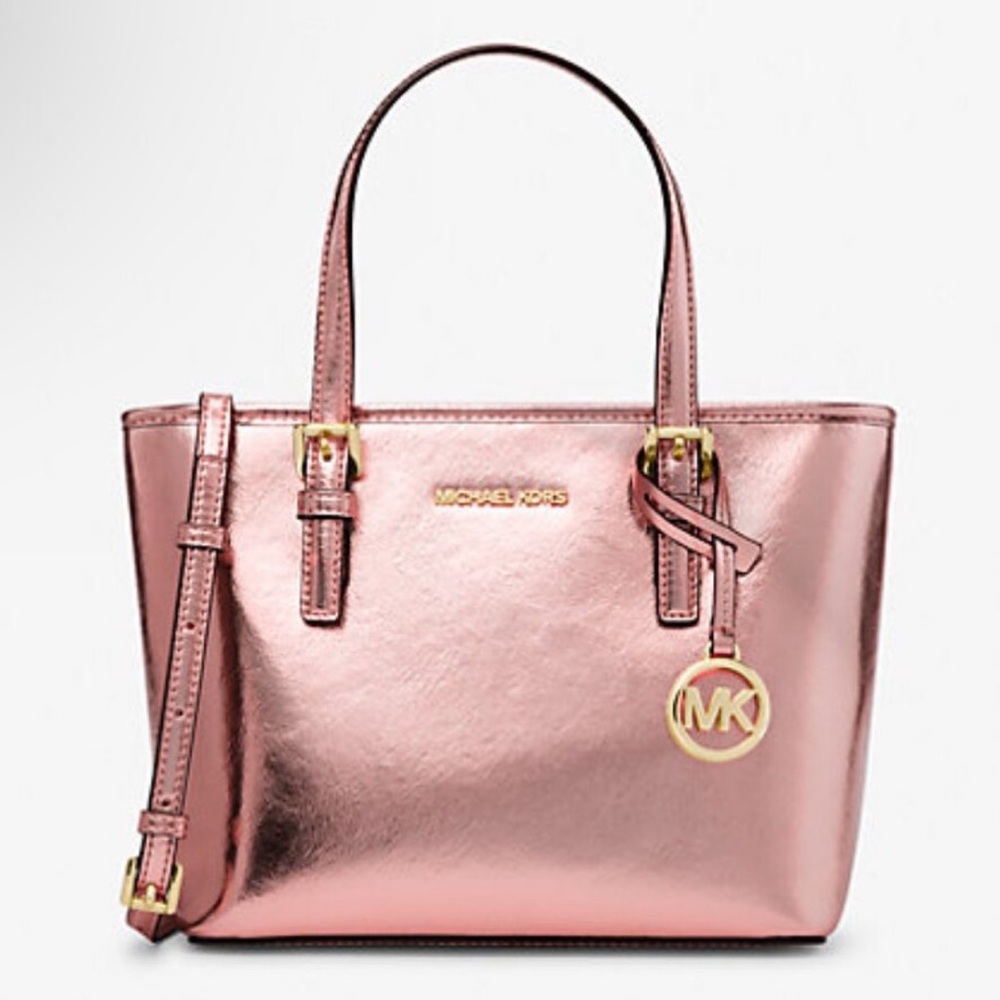 Michael Kors Pink Saffiano Leather Tote